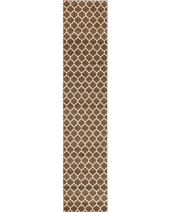 Geometric philadelphia trellis rug (runners) - Brown/Beige