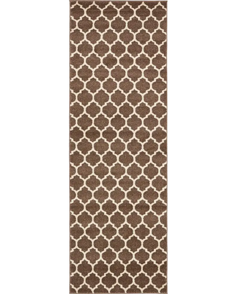 Geometric philadelphia trellis rug (runners) - Brown/Beige