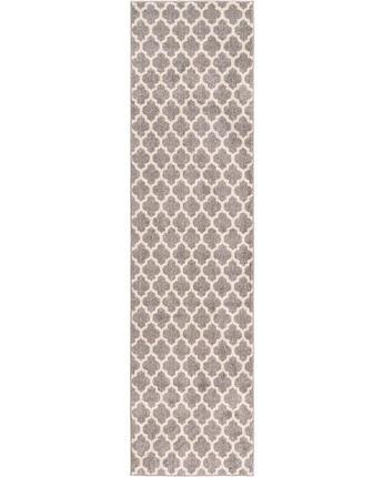 Geometric philadelphia trellis rug (runners) - Gray