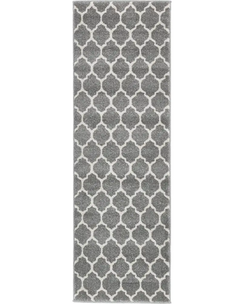 Geometric philadelphia trellis rug (runners) - Gray