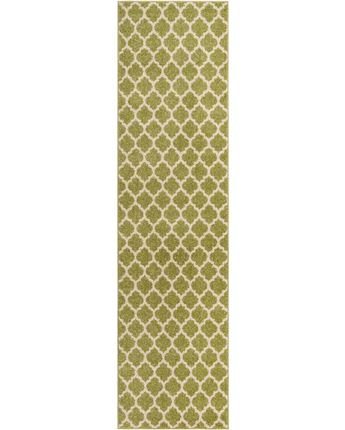 Geometric philadelphia trellis rug (runners) - Green