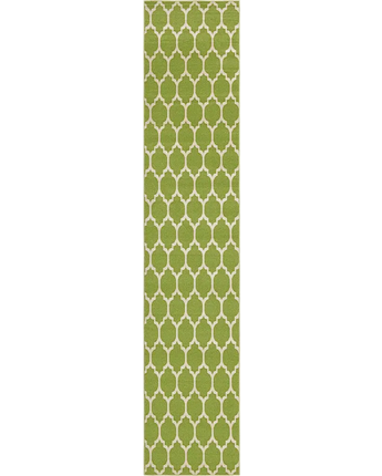 Geometric philadelphia trellis rug (runners) - Green