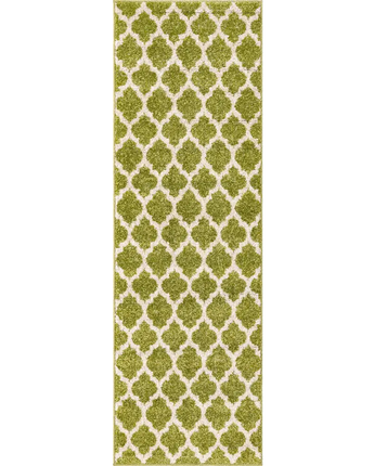 Geometric philadelphia trellis rug (runners) - Green