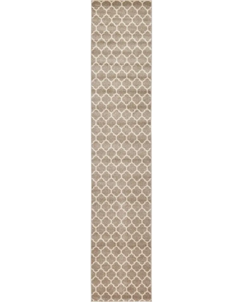 Geometric philadelphia trellis rug (runners) - Light Brown