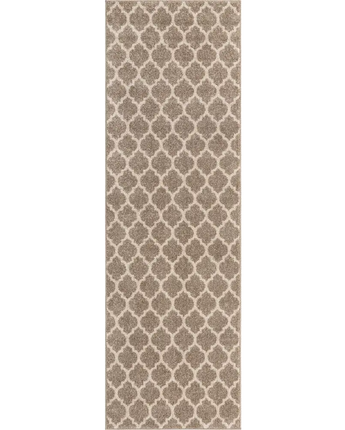 Geometric philadelphia trellis rug (runners) - Light Brown