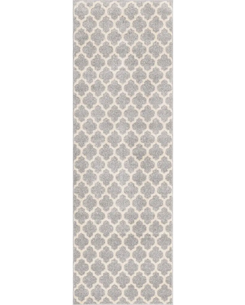 Geometric philadelphia trellis rug (runners) - Light Gray