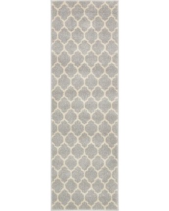 Geometric philadelphia trellis rug (runners) - Light Gray