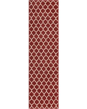 Geometric philadelphia trellis rug (runners) - Red / Runner