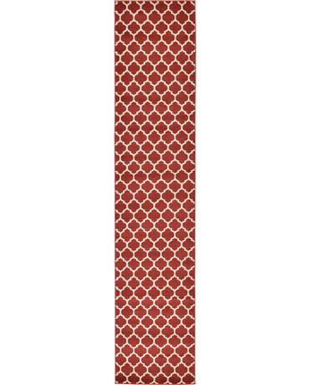 Geometric philadelphia trellis rug (runners) - Red / Runner