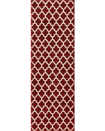 Geometric philadelphia trellis rug (runners) - Red / Runner