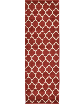 Geometric philadelphia trellis rug (runners) - Red / Runner