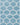 Geometric rounded trellis frieze rug (runners) - Light Blue