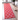 Geometric rounded trellis frieze rug (runners) - Rasberry