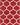 Geometric rounded trellis frieze rug (runners) - Red