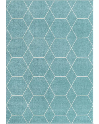 Geometric trellis frieze rug (runners & large rectangular)