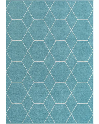 Geometric Trellis Frieze Rug (Runners, & Large Rectangular) - Rug Mart Top Rated Deals + Fast & Free Shipping