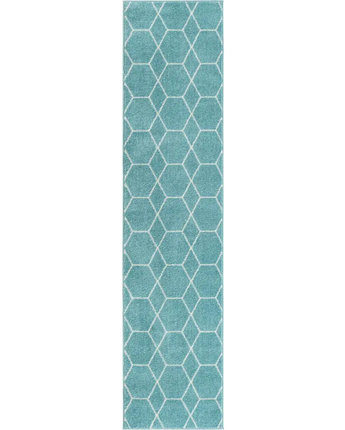 Geometric Trellis Frieze Rug (Runners, & Large Rectangular) - Rug Mart Top Rated Deals + Fast & Free Shipping