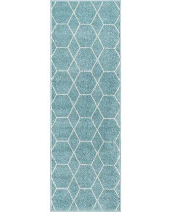 Geometric Trellis Frieze Rug (Runners, & Large Rectangular) - Rug Mart Top Rated Deals + Fast & Free Shipping