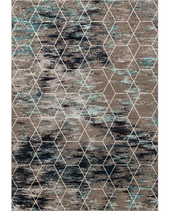 Geometric trellis frieze rug (runners & large rectangular)