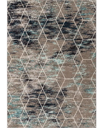 Geometric Trellis Frieze Rug (Runners, & Large Rectangular) - Rug Mart Top Rated Deals + Fast & Free Shipping