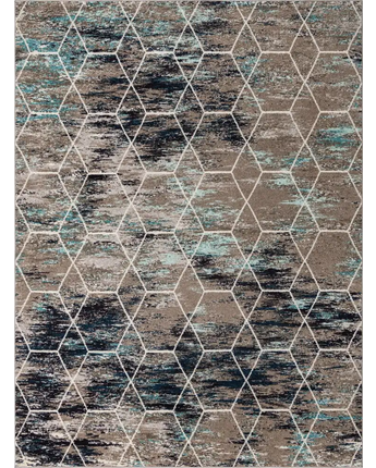 Geometric trellis frieze rug (runners & large rectangular)