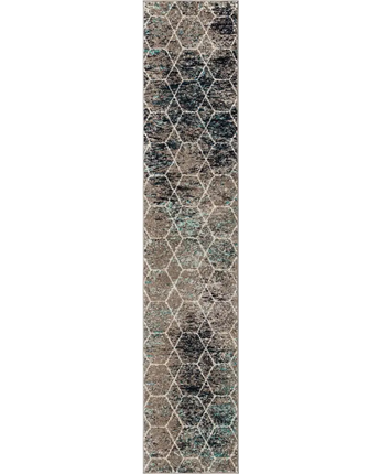 Geometric Trellis Frieze Rug (Runners, & Large Rectangular) - Rug Mart Top Rated Deals + Fast & Free Shipping