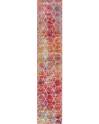 Geometric Trellis Frieze Rug (Runners, & Large Rectangular) - Rug Mart Top Rated Deals + Fast & Free Shipping