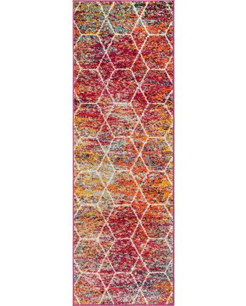 Geometric trellis frieze rug (runners & large rectangular)