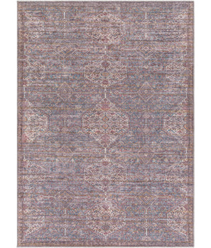 Gladiolus washable area rug - Blue / Rectangle / 5x7 - Area