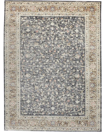 Grayson gebbah style kilim rug - Gray / Tan / Rectangle