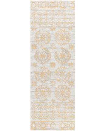 Hans washable area rug - Mustard Yellow / Runner