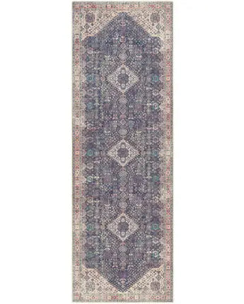 Hera washable aera rug - Deep Blue / Runner / 2’7’’ x