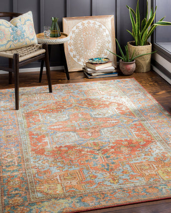 Hibiscus washable area rug - Area Rugs