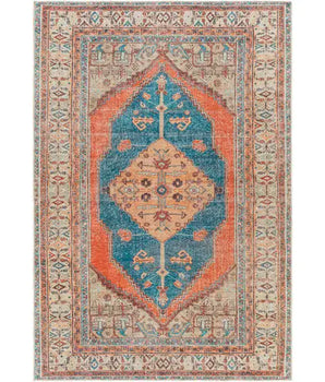 Hyacinth washable area rug - Burnt Orange / Rectangle / 2x3