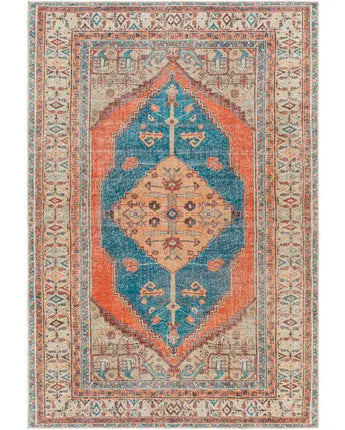 Hyacinth washable area rug - Burnt Orange / Rectangle / 2x3