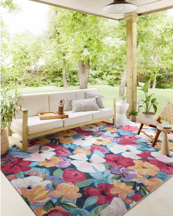 Indoor/outdoor botanical rug - Area Rugs