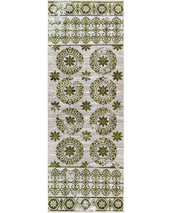 Iris washable area rug - Green / Runner / 2’7’’ x