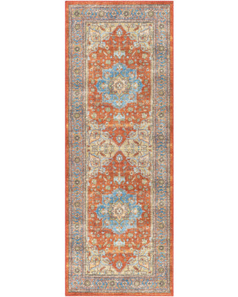 Isra washable area rug - Brick Red / Runner / 2’7’’ x