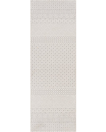 Izmir washable area rug - Light Gray / Runner / 2’7’’