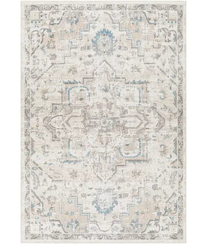 Konya washable area rug - Gray / Rectangle / 5x7 - Area Rugs