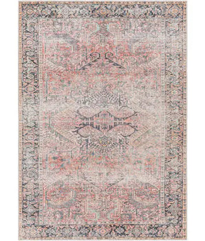 Kyoto washable area rug - Pink / Rectangle / 5x7 - Area Rugs