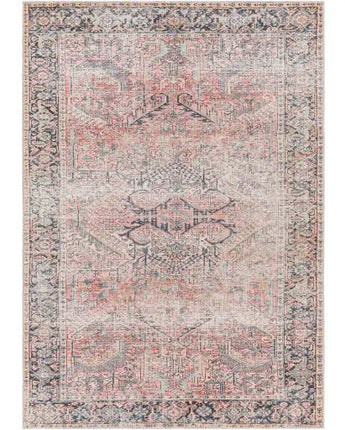 Kyoto washable area rug - Pink / Rectangle / 5x7 - Area Rugs