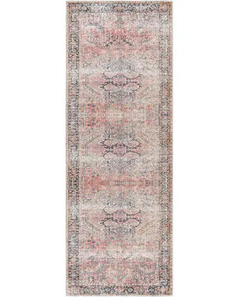 Kyoto washable area rug - Pink / Runner / 2’7’’ x