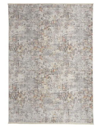 Kyra distressed abstract rug - Gray / Gold / Rectangle