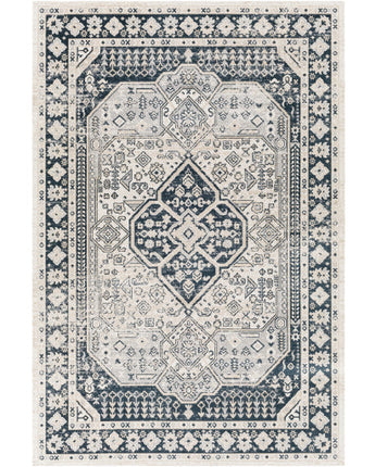 Laurent washable area rug - Blue / Gray / Rectangle / 5x7