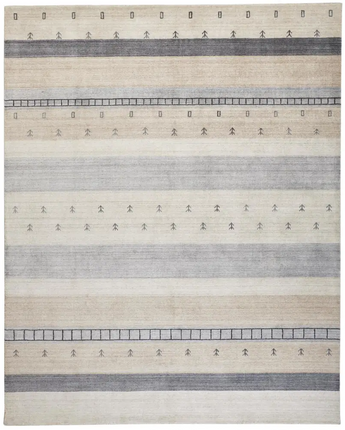 Legacy contemporary gebbah rug - Beige / Gray / Rectangle