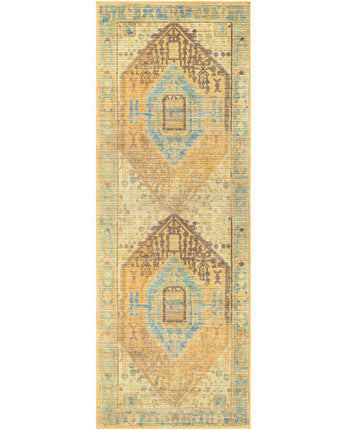 Manal washable area rug - Green / Runner / 2’7’’ x