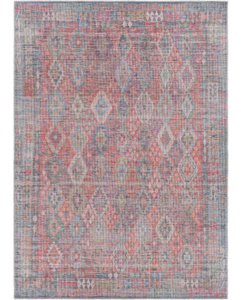 Mani washable area rug - Red / Rectangle / 5x7 - Area Rugs