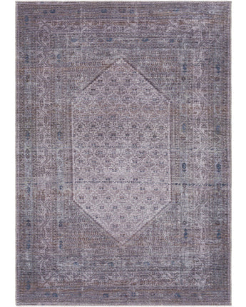 Maraya washable area rug - Navy Blue / Gray / Rectangle