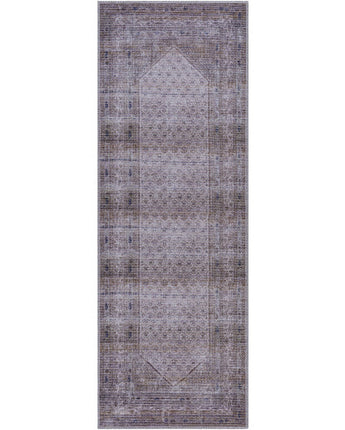 Maraya washable area rug - Navy Blue / Gray / Runner